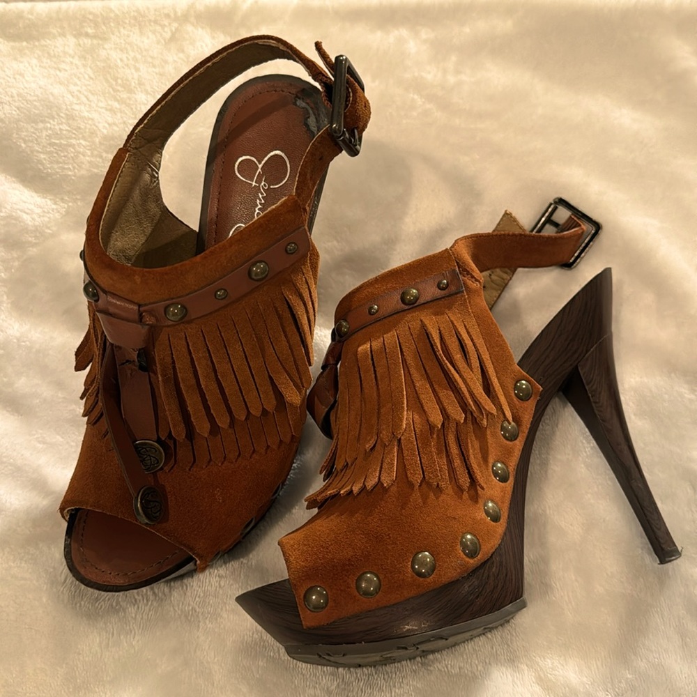 Suede Platform Heels
